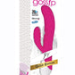 Gossip 20x Wavy Silicone Rabbit Vibrator - Pink