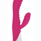 Gossip Celia 20x Ribbed Silicone Rabbit Vibrator - Pink
