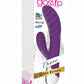 Gossip Diana 20x Rippled Silicone Rabbit Vibrator - Purple