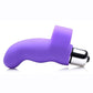 Gossip G-Thrill Silicone Finger Vibrator with Full Size Bullet - Purple