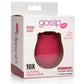 Gossip Rose Lust 10x Rechargeable Silicone Clitoral Stimulator - Red