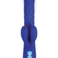 Grand Slam Thrusting and Twirling Rechargeable Silicone Vibrator with Clitoral Stimulator