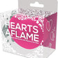 Hearts Aflame Scented Erotic Lovers Bath Bomb with Mystery Vibrating Toy - Pink