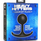 Heavy Hitters Comfort Plugs Premium Silicone Weighted Round - Black - Large - 4.4in