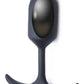 Heavy Hitters Premium Silicone Weighted Anal Plug - Black - Medium