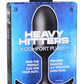 Heavy Hitters Premium Silicone Weighted Anal Plug - Black - XLarge