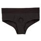 Her Royal Harness Backless Brief - Black - Large/XLarge