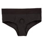 Her Royal Harness Backless Brief - Black - Medium/Small