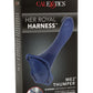 Her Royal Harness Me2 Thumper Strap-On with Silicone Rechargeable Dildo - Blue