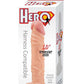 Hero Straight Cock Realistic Dildo with Suction Cup - Vanilla - 10in