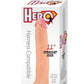 Hero Straight Cock Realistic Dildo with Suction Cup - Vanilla - 11in