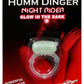 Humm Dinger Night Rider Vibrating Cockring - Glow In The Dark