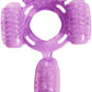 Humm Dinger Super Quad Vibrating Cock Ring - Purple