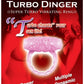 Humm Dinger Super Turbo Vibrating Cock Ring - Magenta/Pink