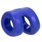 Hunkyjunk Connect Silicone Ball Tugger Cock Ring - Blue