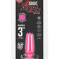 Hustler All About Anal Seamless Silicone Butt Plug - Pink - 3in