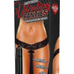 Hustler Toys Crotchless Vibrating Panties Panty Vibe with Pleasure Beads - Black - Large/Medium