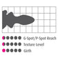 Icicles No. 90 Glass Anal Plug with Bendable Silicone Suction Cup