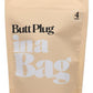 In A Bag Silicone Anal Plug - Black - 4in