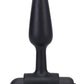 In A Bag Silicone Vibrating Butt Plug - Black - 3in