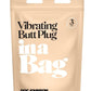 In A Bag Silicone Vibrating Butt Plug - Black - 3in