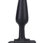 In A Bag Silicone Vibrating Butt Plug - Black - 4in