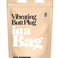 In A Bag Silicone Vibrating Butt Plug - Black - 5in