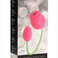 Inmi Bloomgasm Rose Duet 15x Silicone Rechargeable Vibrating and Sucking Clit Stimulator - Pink