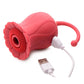 Inmi Bloomgasm Royalty Rose Rechargeable Silicone Textured Suction Clitoral Stimulator
