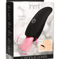 Inmi Luscious Licker 7x Rechargeable Silicone Licking Tongue Clitoral Stimulator - Black/Pink