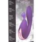 Inmi Shegasm Elevate G-Spot Silicone Rechargeable Vibrator with Clitoral Stimulator - Purple