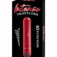 Intense Travelers Aluminum Rechargeable Vibrator - Metal/Red
