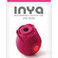 Inya The Rose Silicone Rechargeable Clitoral Stimulator - Pink/Red