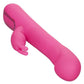 Jack Rabbit Elite Beaded G Rabbit Silicone Rechargeable Vibrator with Clitoral Stimulator