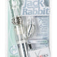 Jack Rabbit Platinum Collection Rabbit Vibrator - Clear/Silver