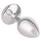 Jewel Amethyst Aluminum Anal Plug