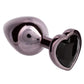 Jewel Black Diamond Heart Anal Plug