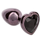 Jewel Black Diamond Heart Anal Plug