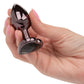 Jewel Black Diamond Heart Anal Plug