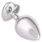 Jewel Ruby Heart Aluminum Anal Plug