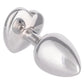 Jewel Ruby Heart Aluminum Anal Plug