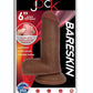 Jock Bareskin Realistic Dong with Balls - Caramel - 6in