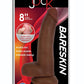 Jock Bareskin Realistic Dong with Balls - Caramel - 8in