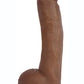 Jock Bareskin Realistic Dong with Balls - Caramel - 9in