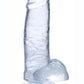 Jock C-Thru Realistic Dong with Balls - Clear - 7in