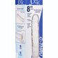 Jock C-Thru Slim Realistic Dong - Clear - 8in