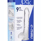 Jock C-Thru Slim Realistic Dong with Balls - Clear - 9 In