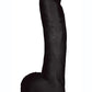 Jock Realistic Dildo with Balls - Black - 10in