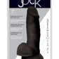 Jock Realistic Dildo with Balls - Black - 7in