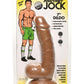 Jock Soccar Sam Dildo with Balls - Caramel - 7in